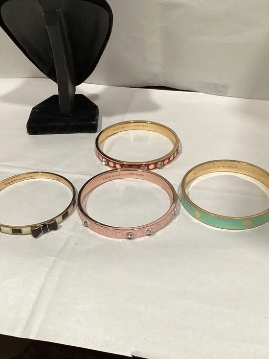 kate spade Pastel and Metallic Enamel Bangle Set - Picture 2 of 2